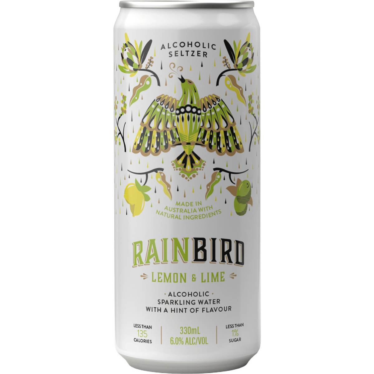 Rainbird Lemon & Lime Seltzer Can