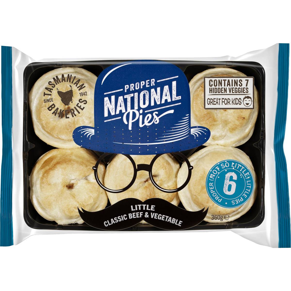 National Pies Little Classic Beef & Vegetable Pies 6 Pack Woolworths