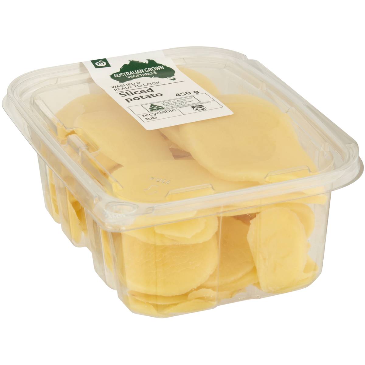 Woolworths Sliced Potato 450g | Woolworths