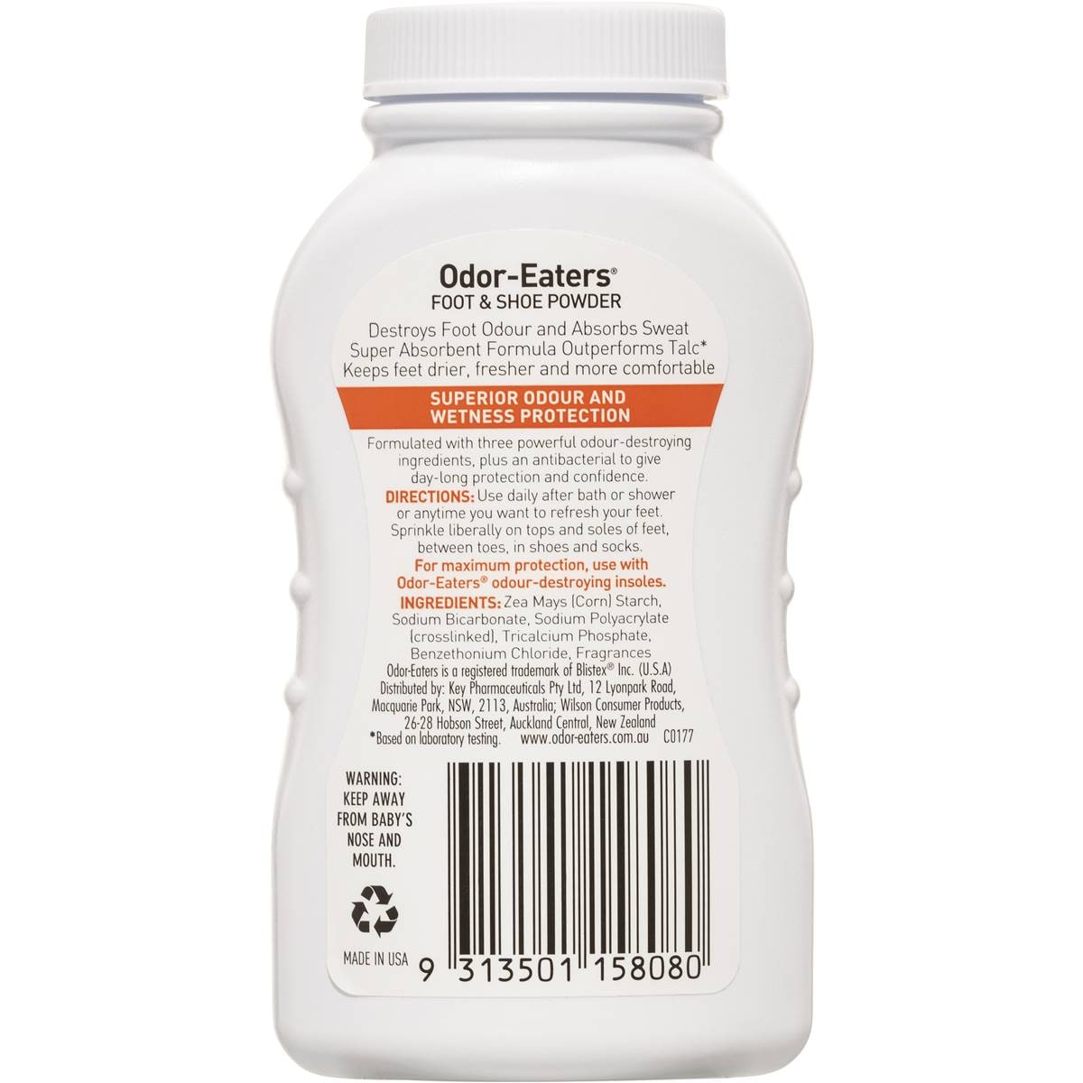 Odor Eaters Foot & Shoe Powder 100g Woolworths