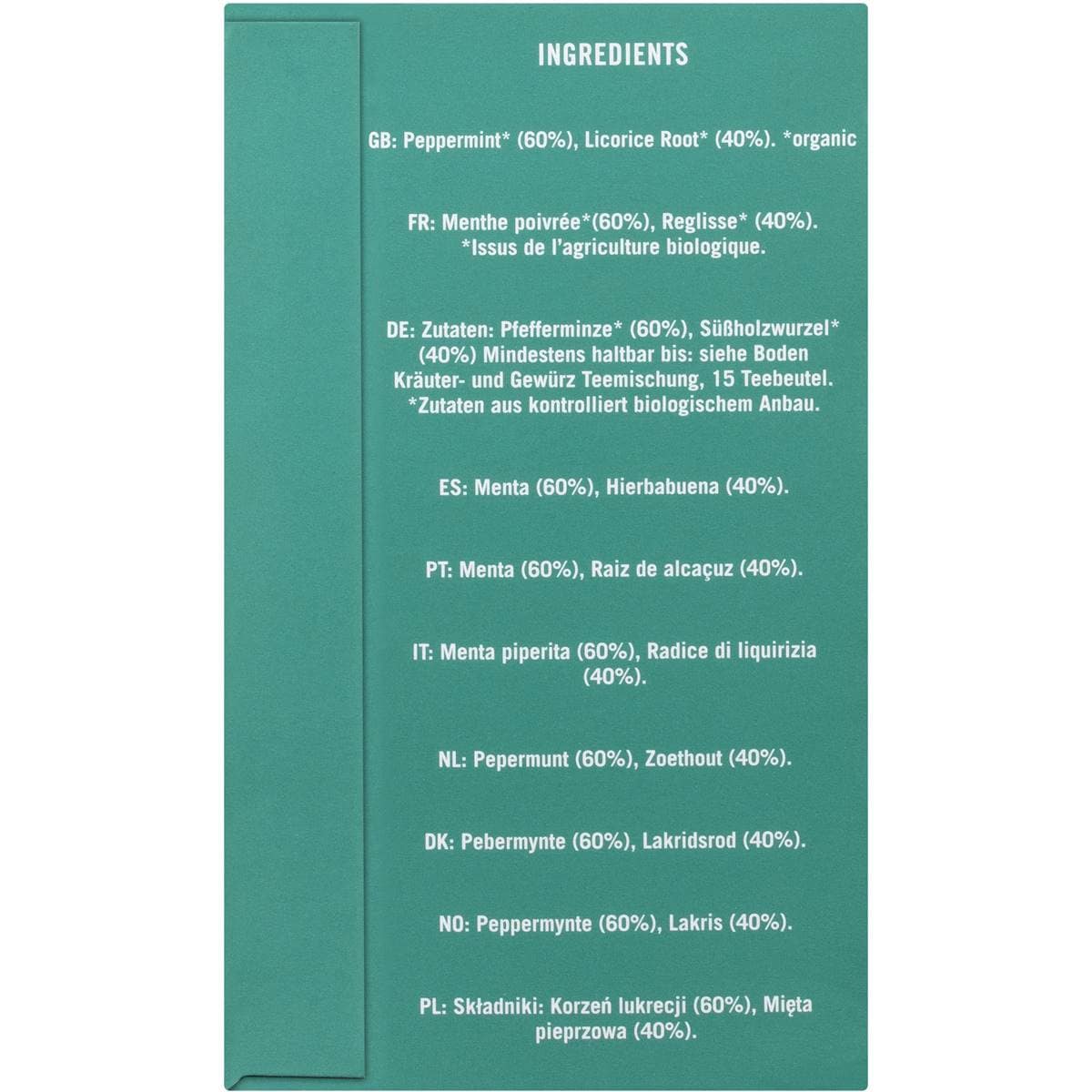 Higher Living Peppermint & Licorice Tea 15 Pack Woolworths