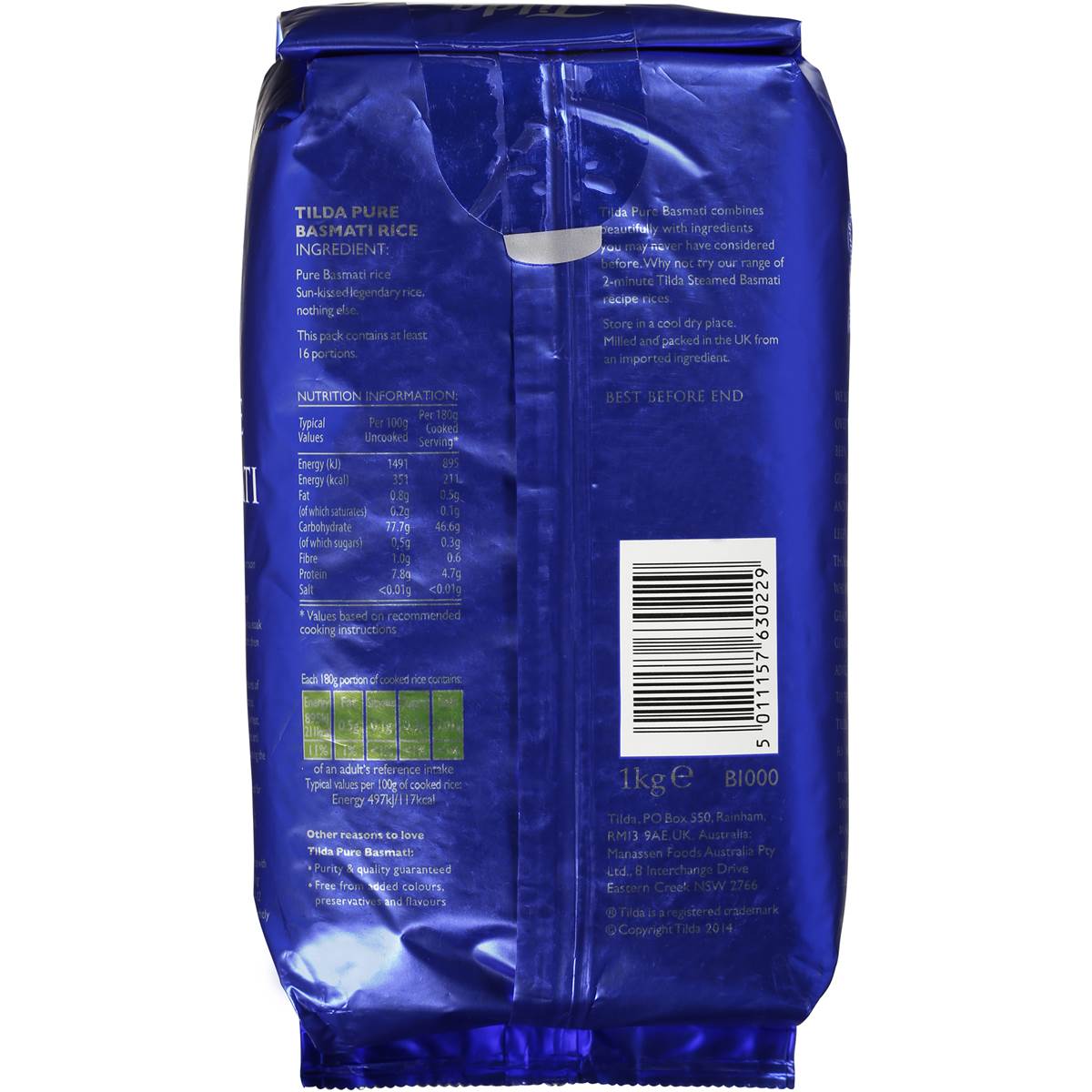 Tilda Basmati Rice 1kg Woolworths