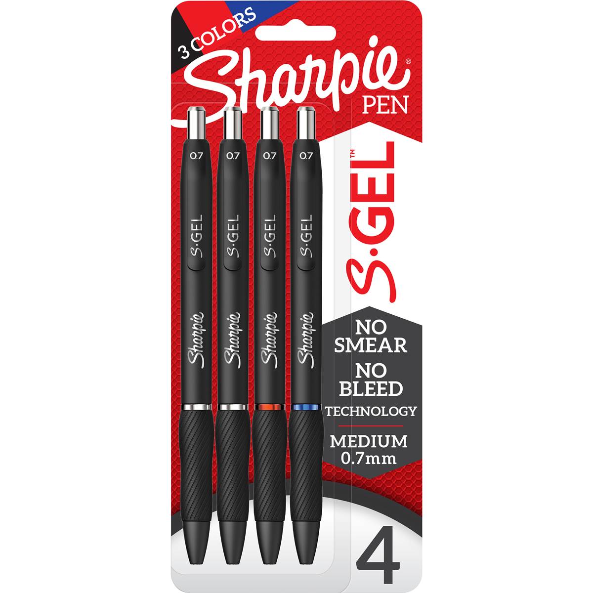 Sharpie S Gel 07mm Gel Pens Assorted Colours 4 Pack Woolworths