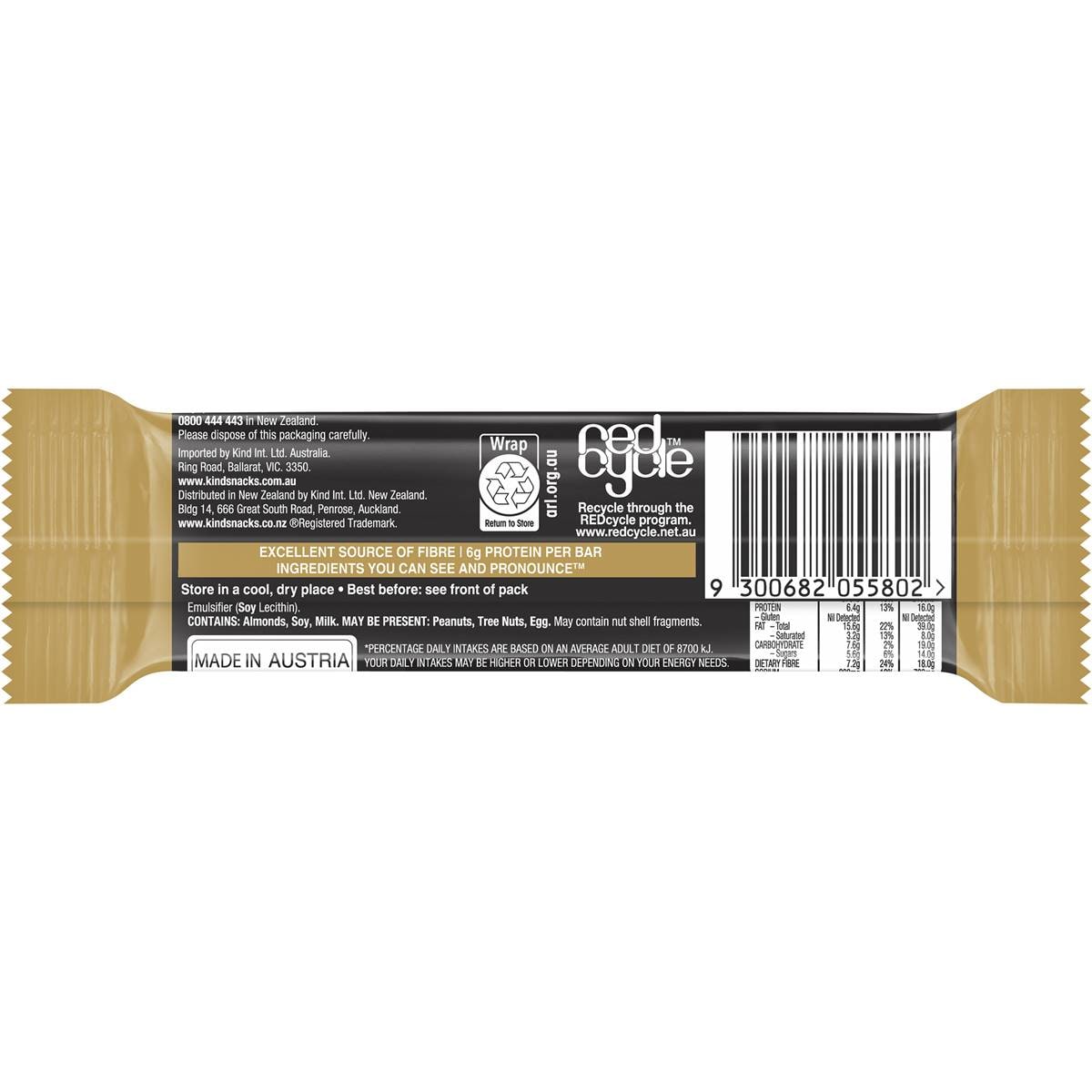 Kind Caramel Almond & Sea Salt Bar 40g Woolworths