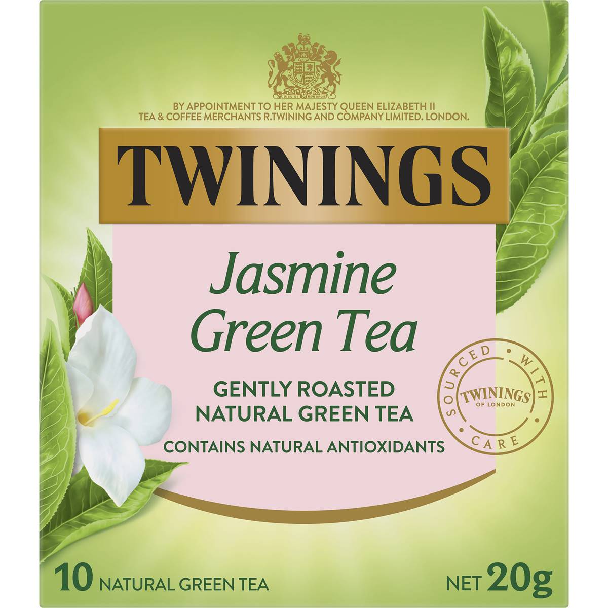 Twinings Green Tea & Jasmine Tea Bags 10 Pack | Woolworths