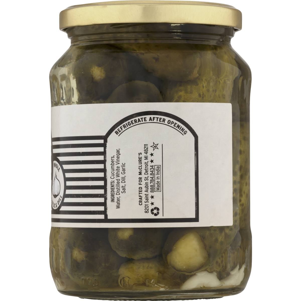 Mcclure's Pickles Garlic & Dill 720g Woolworths