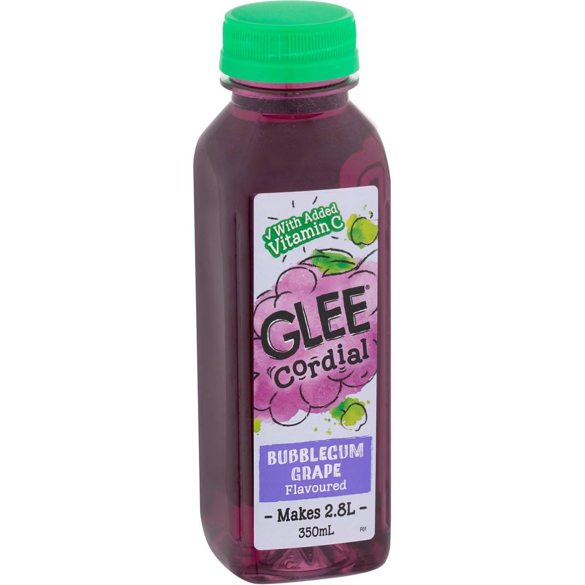 Glee Bubblegum Grape Flavoured Cordial 350ml Woolworths