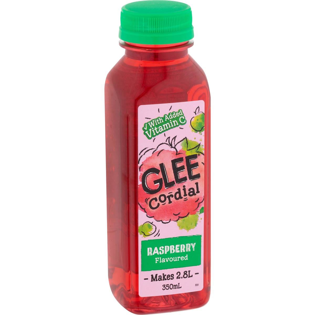 Glee Raspberry Flavoured Cordial Cordial 350ml Woolworths