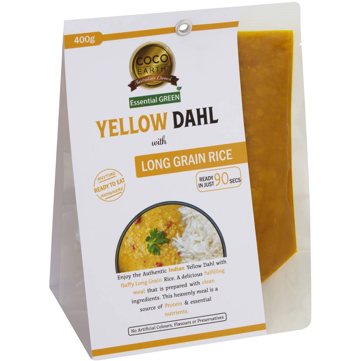 Coco Earth Yellow Dahl With Long Grain Rice