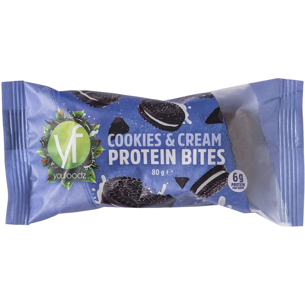 Youfoodz Cookies & Cream Protein Bites 80g Woolworths