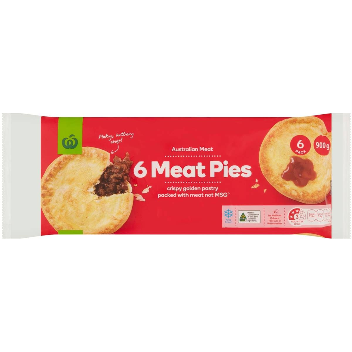 Woolworths Meat Pies 6 Pack Woolworths