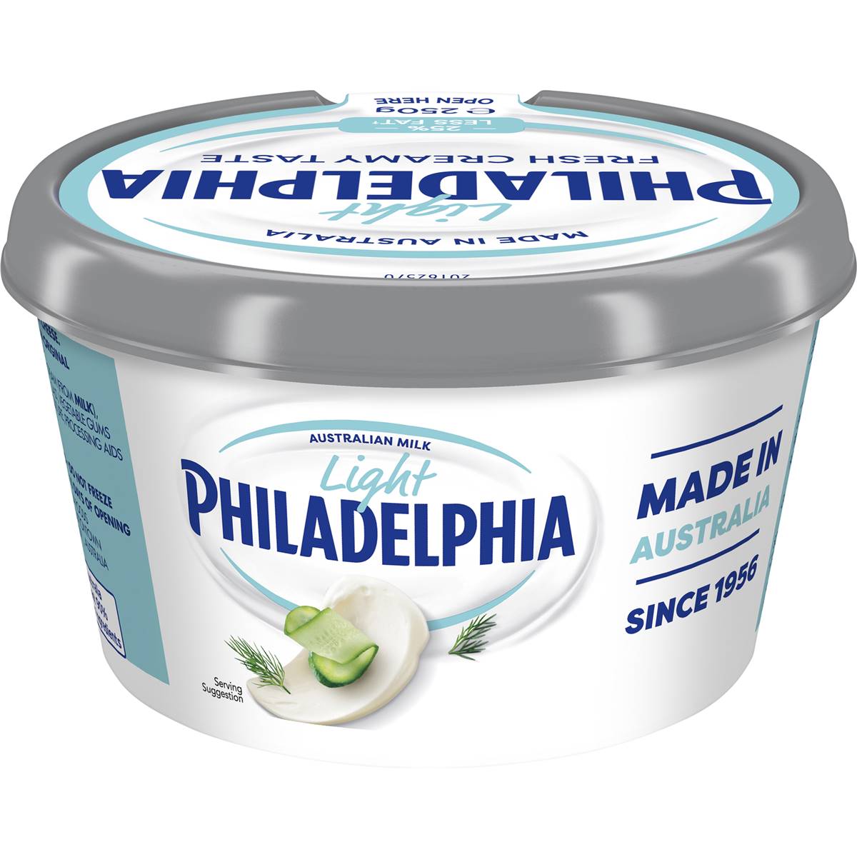 Philadelphia Light Cream Cheese Spread Tub 250g Woolworths