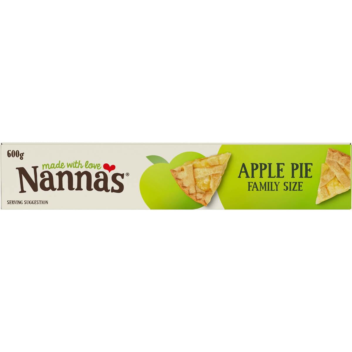 Nanna's Family Pies & Desserts Apple Pie 600g Woolworths
