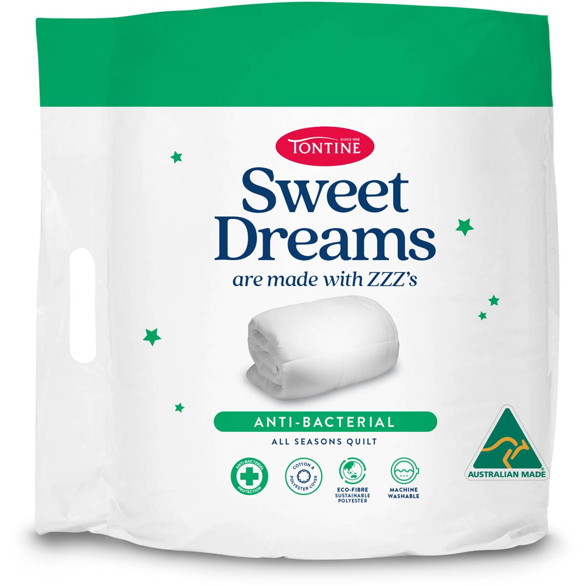 Tontine Sweet Dreams Antibacterial Quilt Queen Each Woolworths