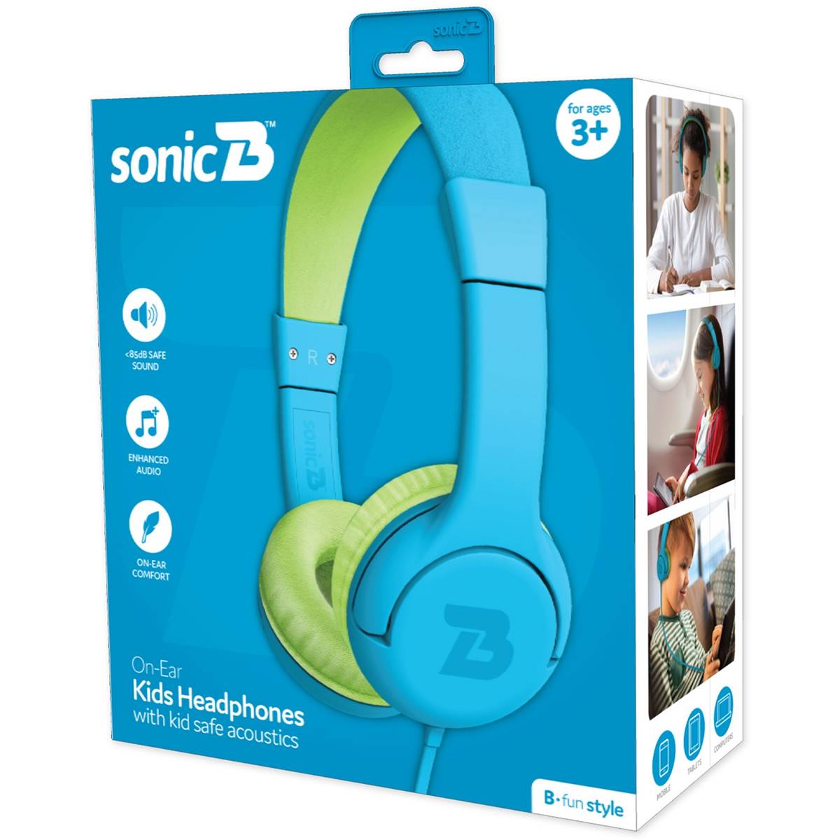 Sonic B Fun Kids Wired Headphones Each Woolworths