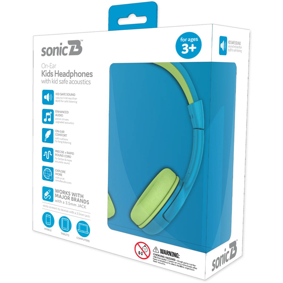 Sonic B Fun Kids Wired Headphones Each Woolworths