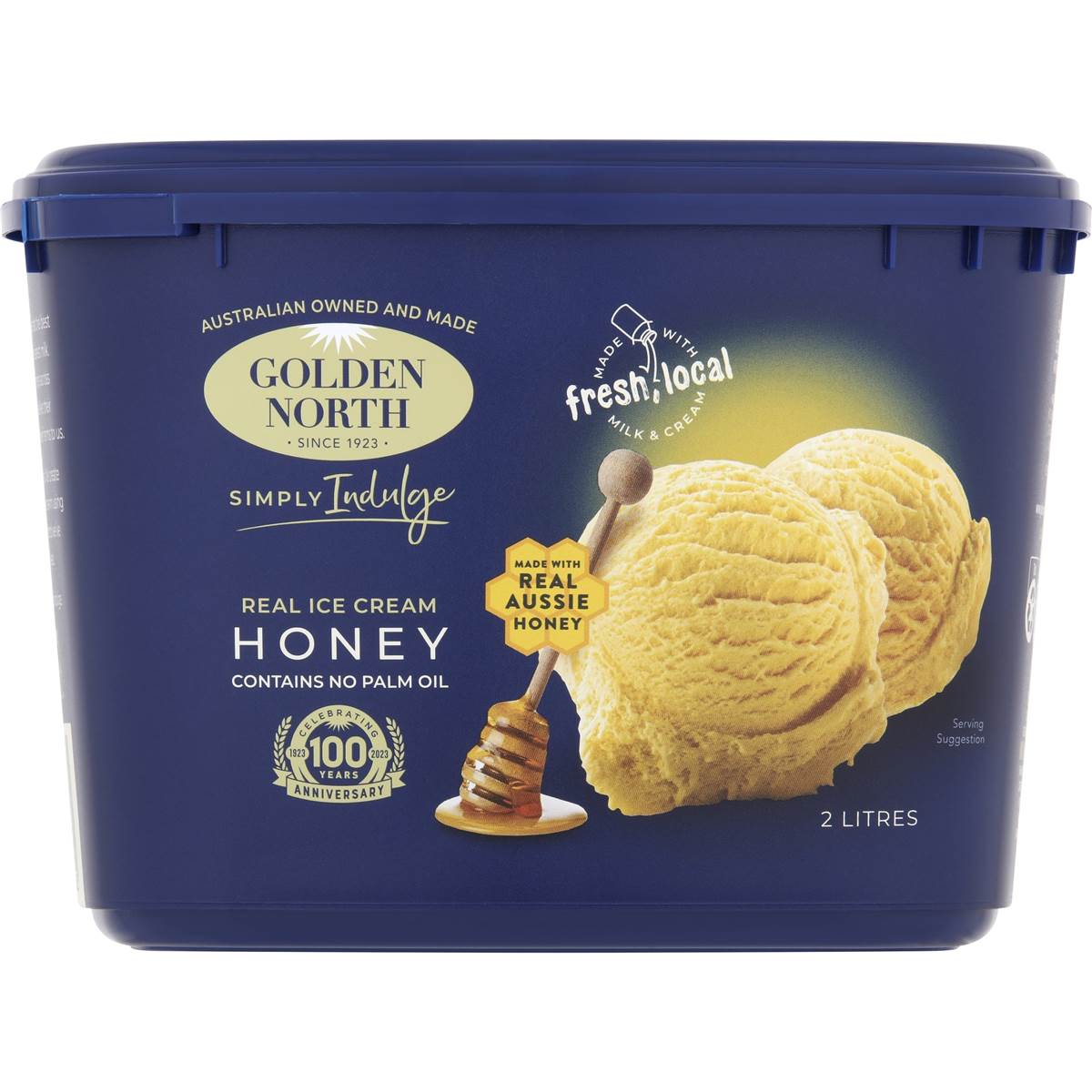 Golden North Ice Cream Honey 2l Tub Woolworths