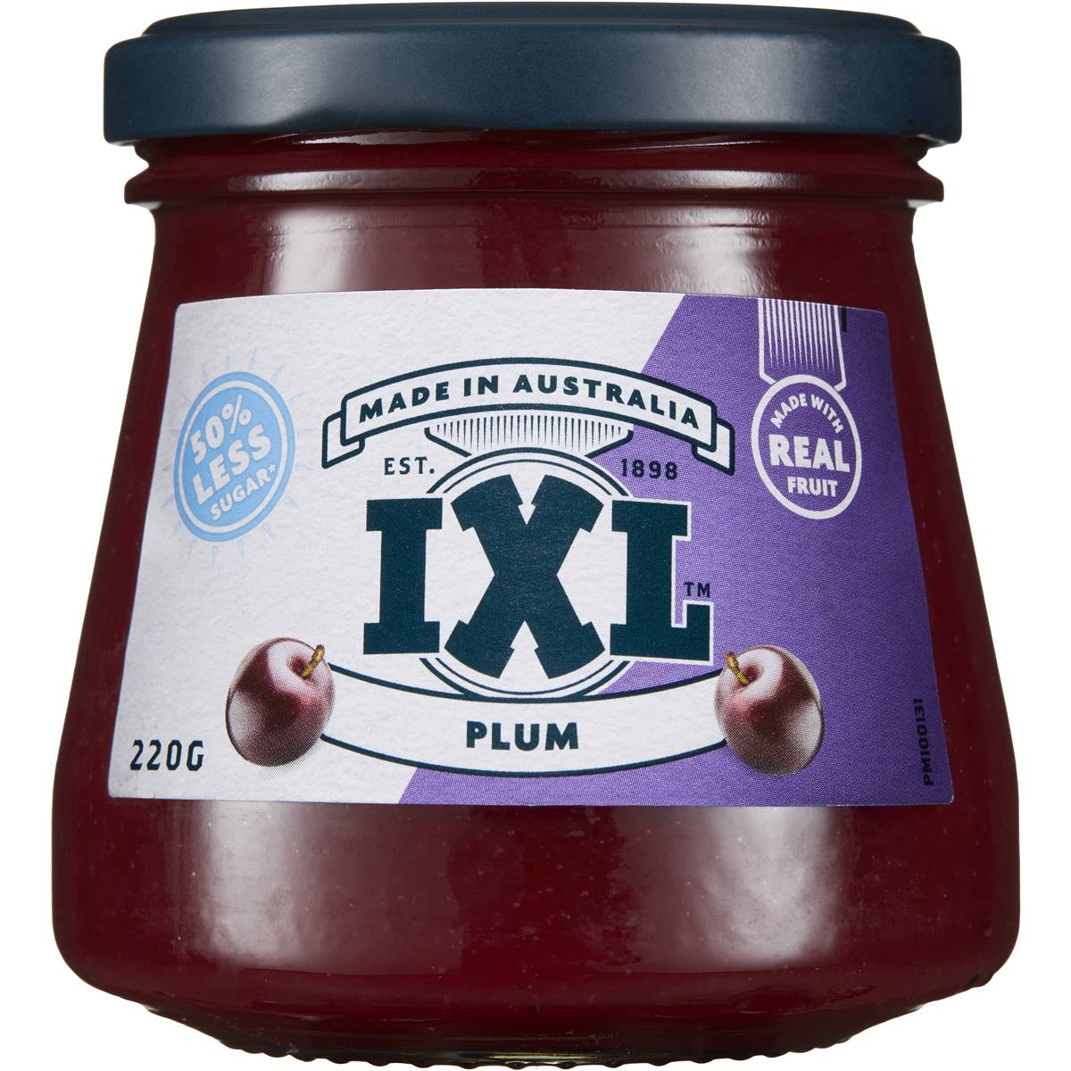 Ixl Plum Jam 50 Less Sugar 220g Woolworths