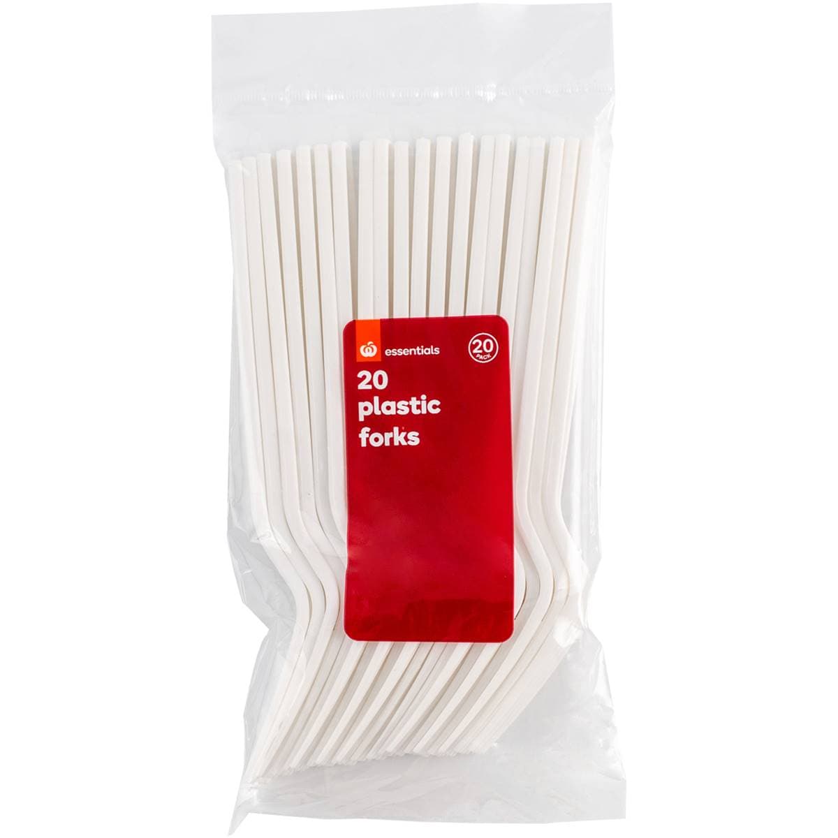 Essentials Plastic Forks 20 Pack Woolworths