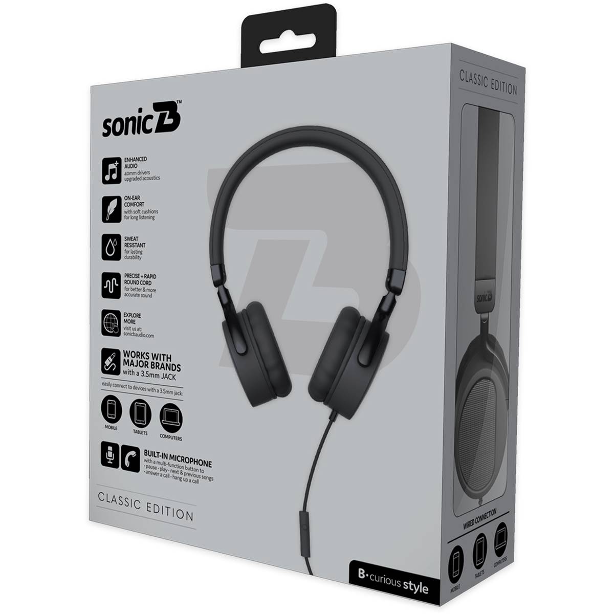 Sonic B Curious Wired Classic Headphones Each | Woolworths