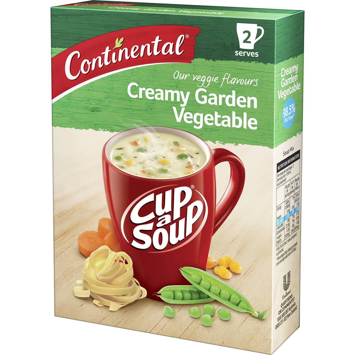 Continental Cup A Soup Creamy Garden Vegetable 2 Pack 2 Pack Woolworths