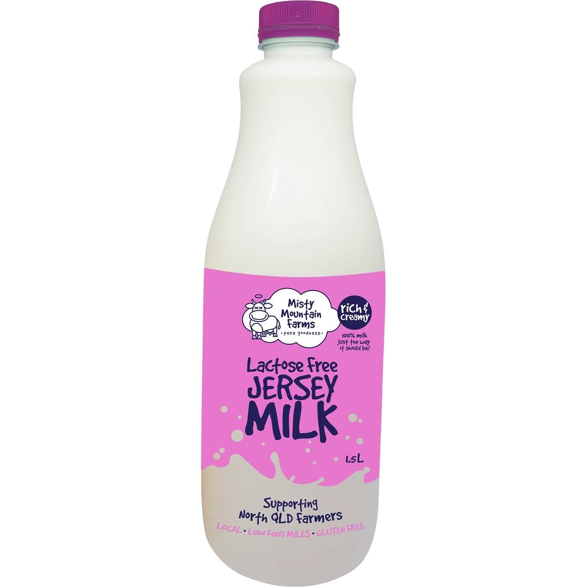 Misty Mountain Lactose Free Jersey Milk 1.5l Woolworths
