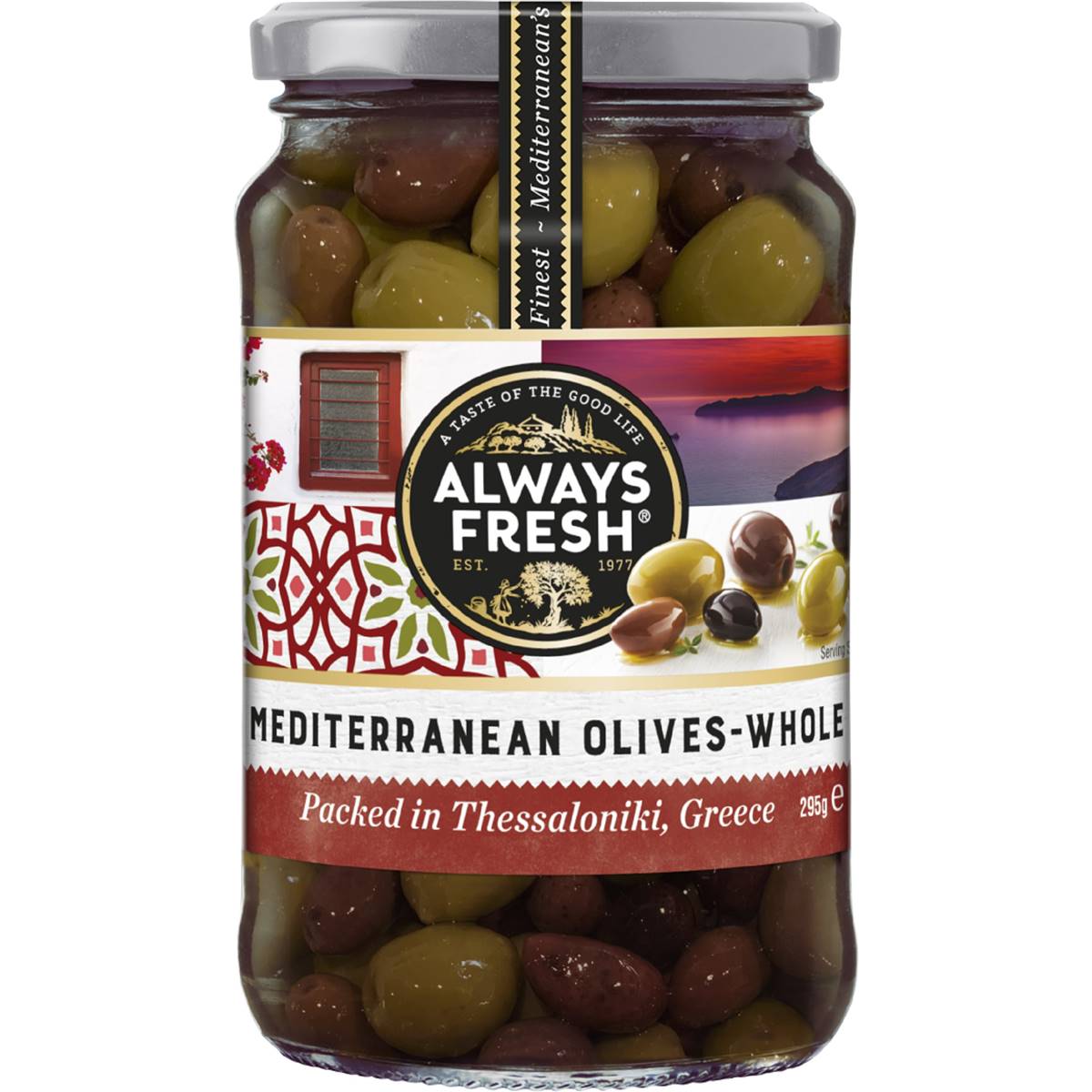 Always Fresh Mediterranean Mixed Olives Whole 295g Woolworths