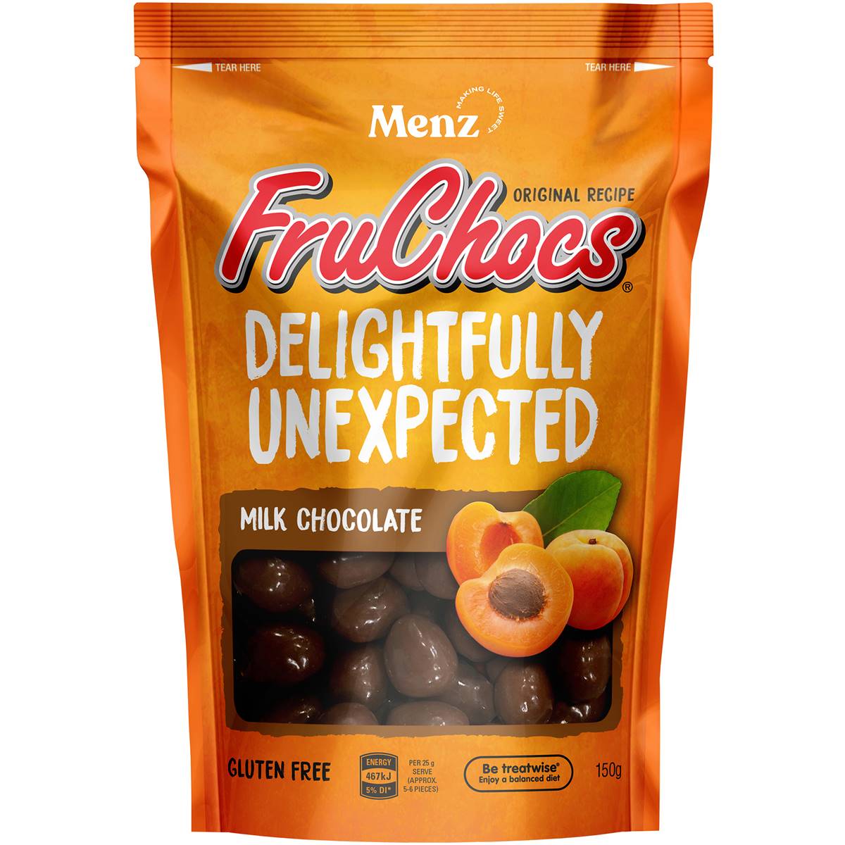 Menz Fruchocs Milk Apricot & Peach