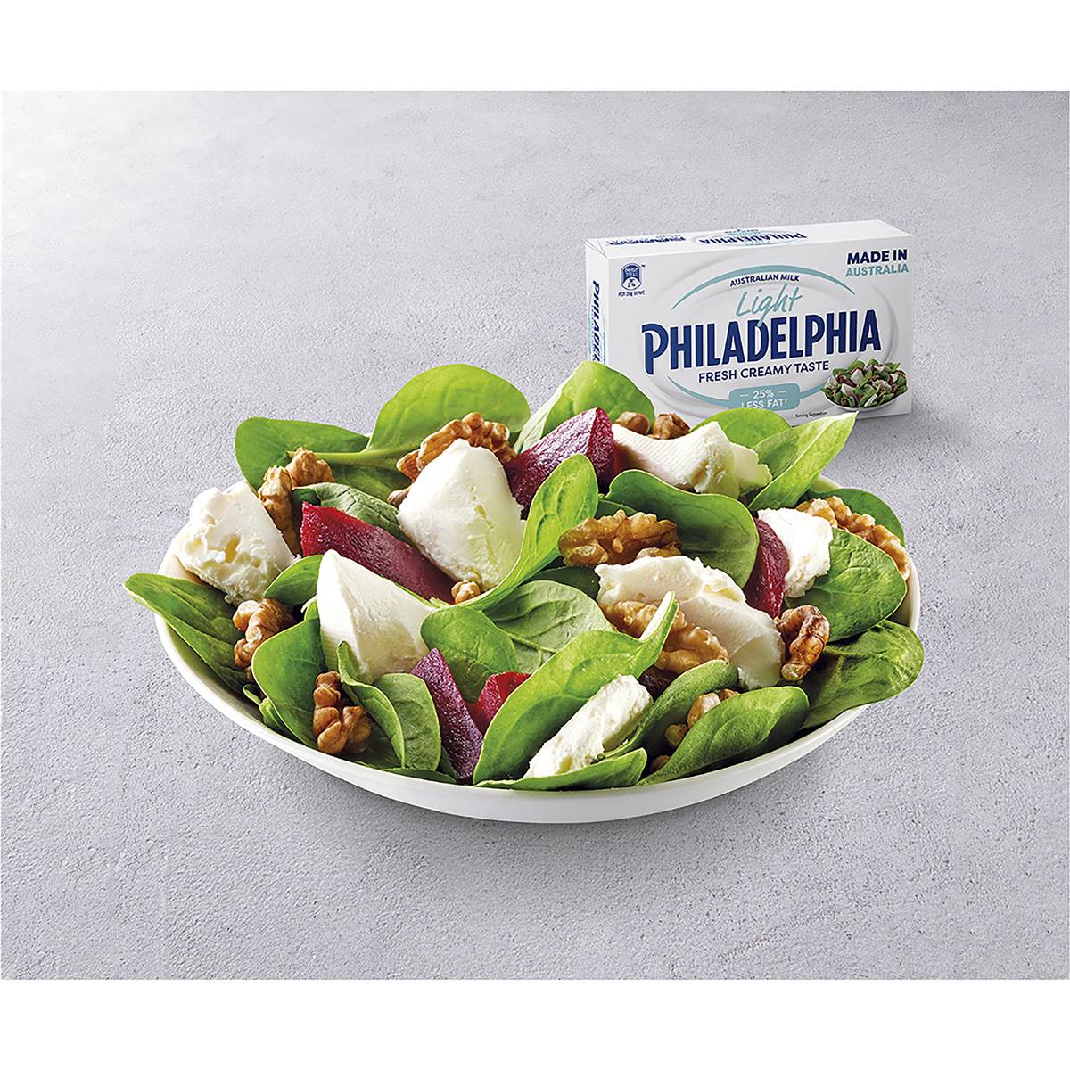 Philadelphia Light Cream Cheese Block 250g Woolworths