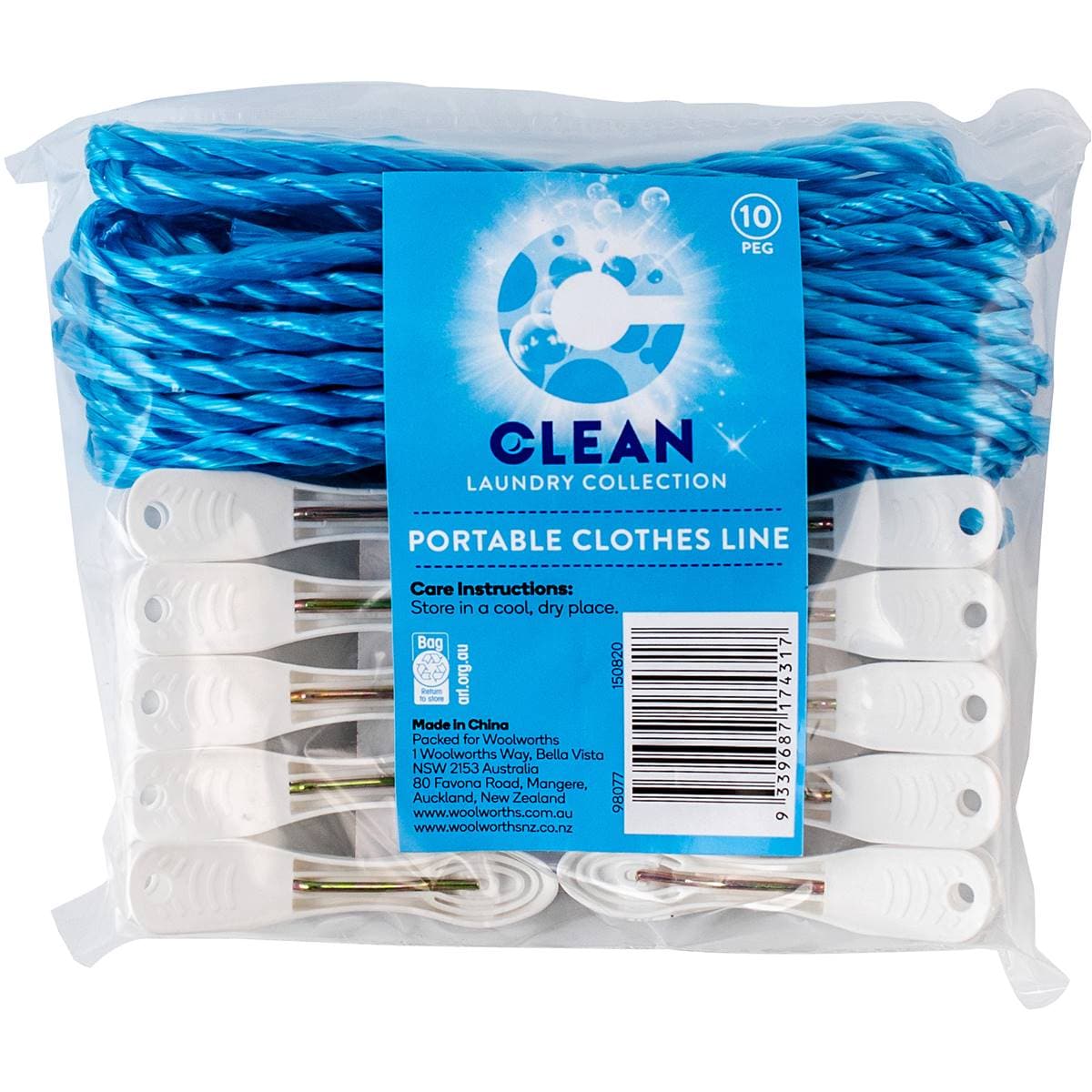 Clean Portable Clothes Line Each Woolworths
