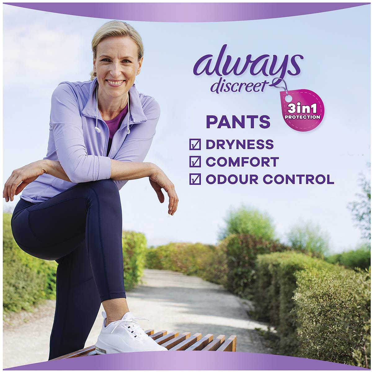 Always Discreet Underwear Pads Medium 9 Pack Woolworths