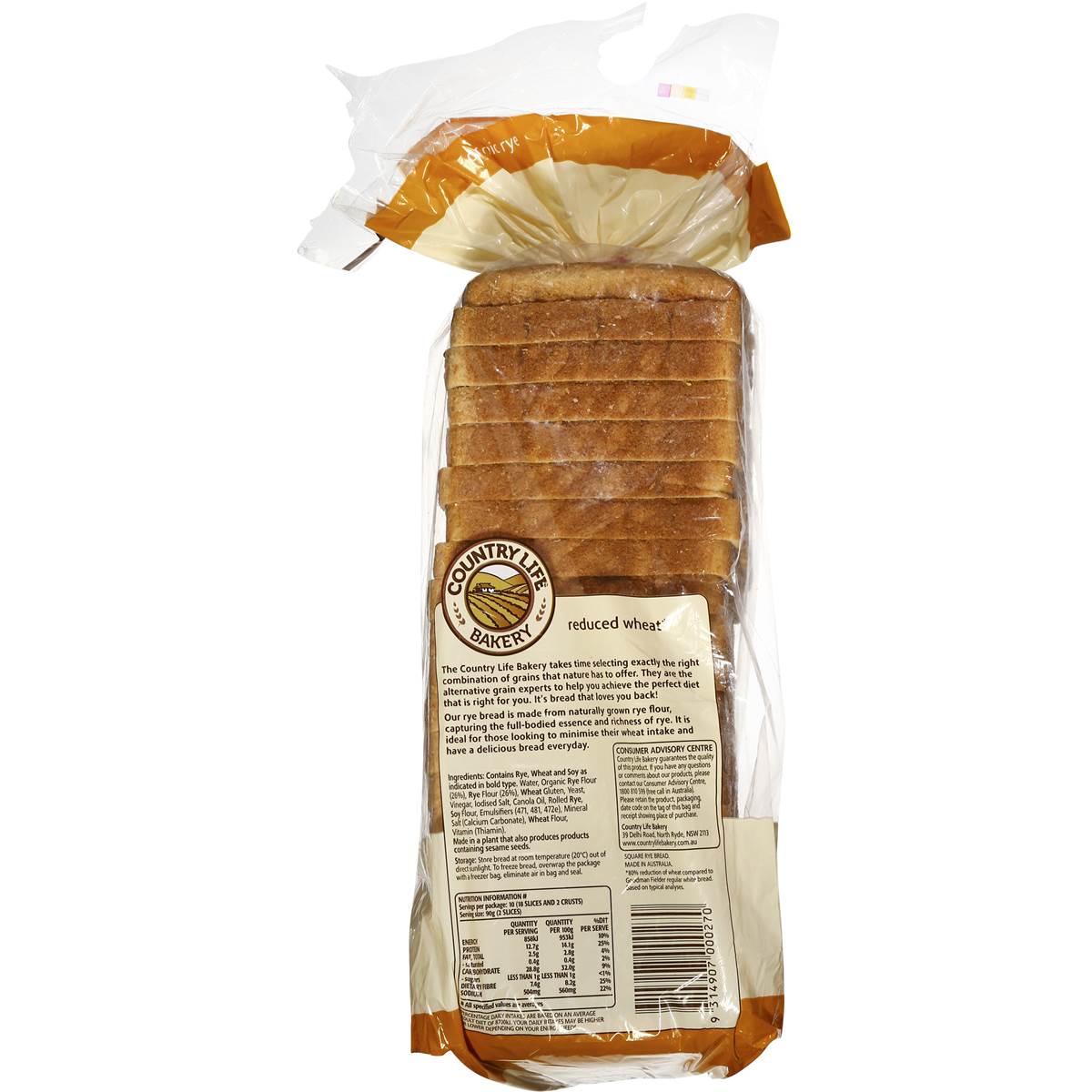Country Life Rye Bread 900g Woolworths
