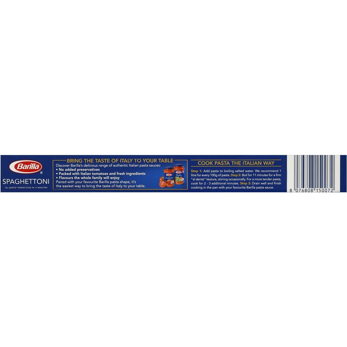 Barilla Spaghetti No 7 Pasta Spaghettoni 500g Woolworths