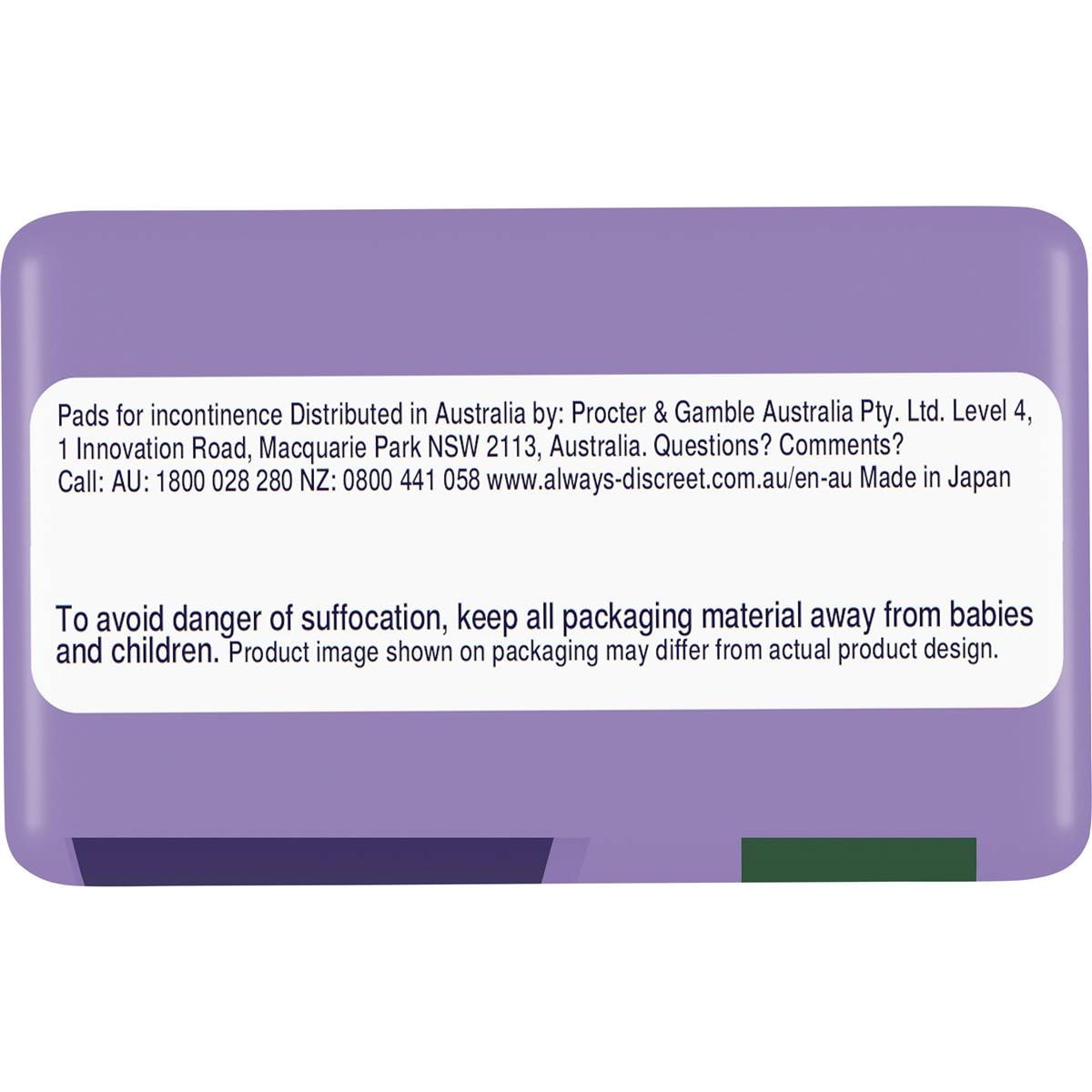 Always Discreet Incontinence Pads Normal 12 Pack Woolworths