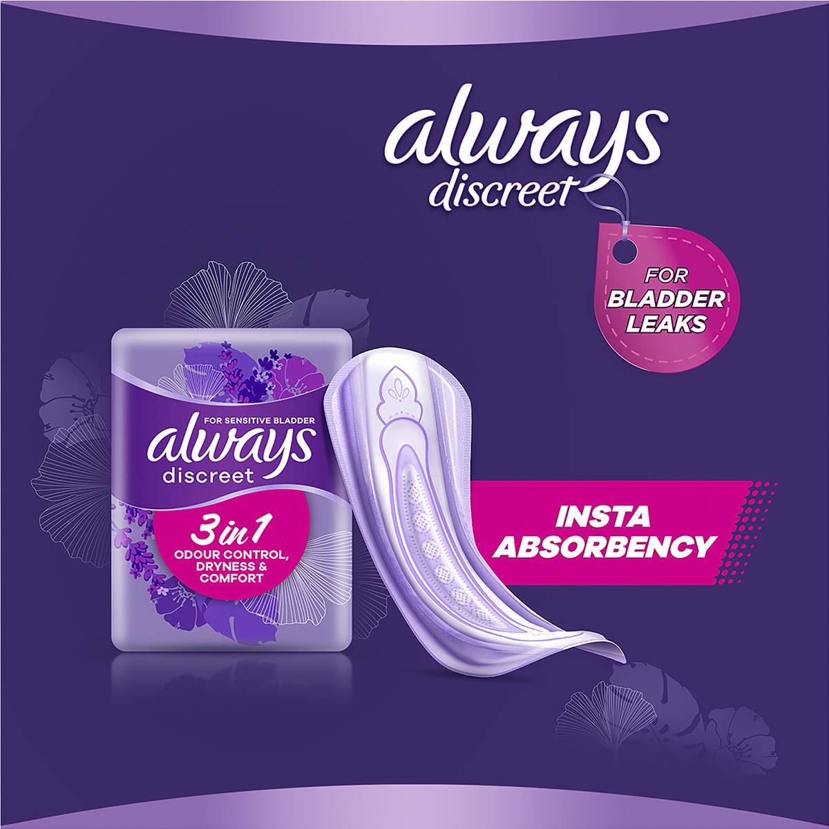 Always Discreet Incontinence Pads Normal 12 Pack Woolworths