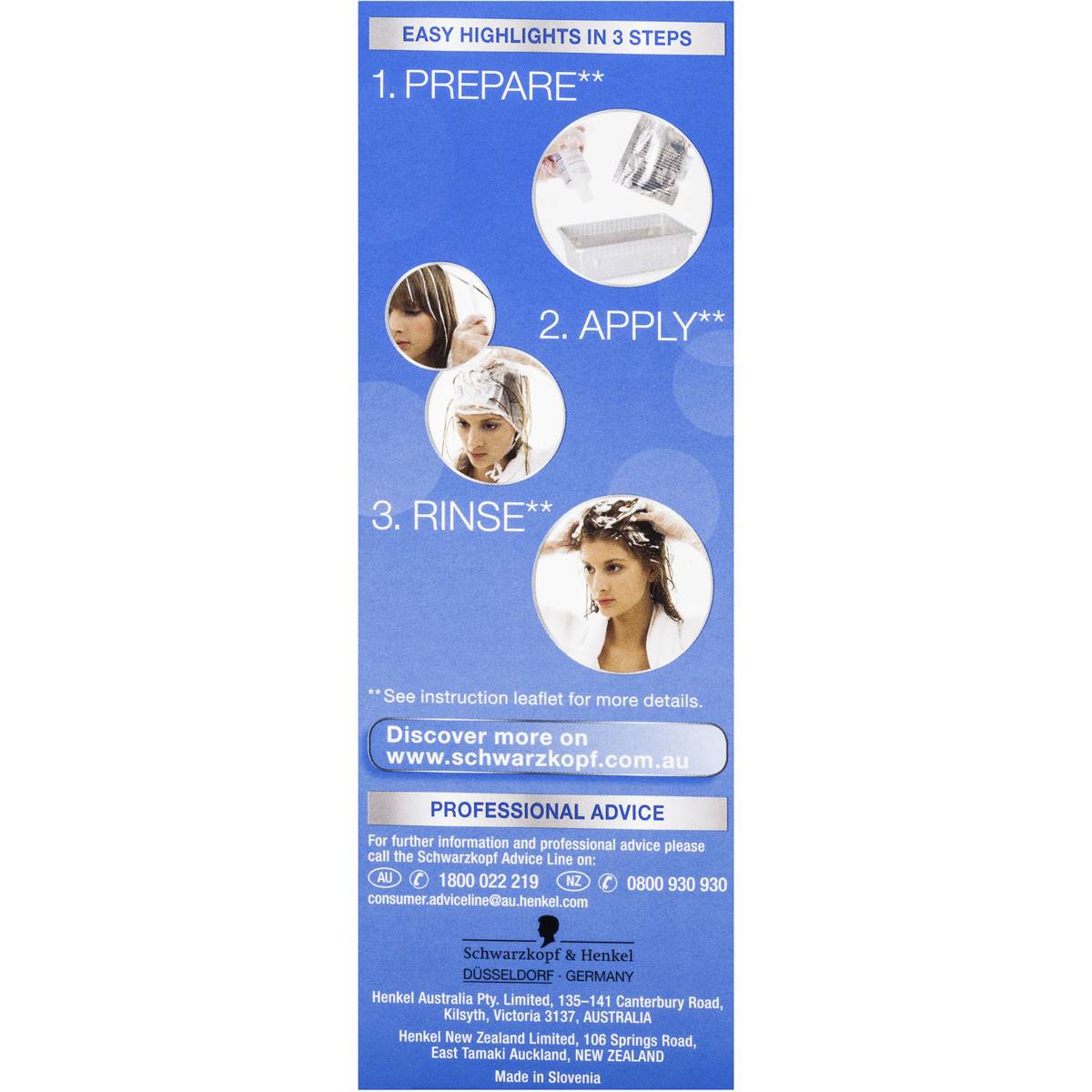 Schwarzkopf Noridc Blonde Colors Streak Kit M1 Ultra Each Woolworths