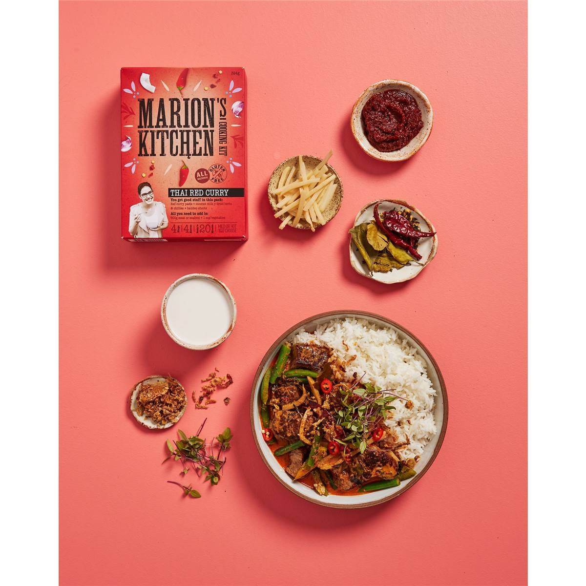 Marion's Kitchen Thai Red Curry Meal Kit 394g Woolworths