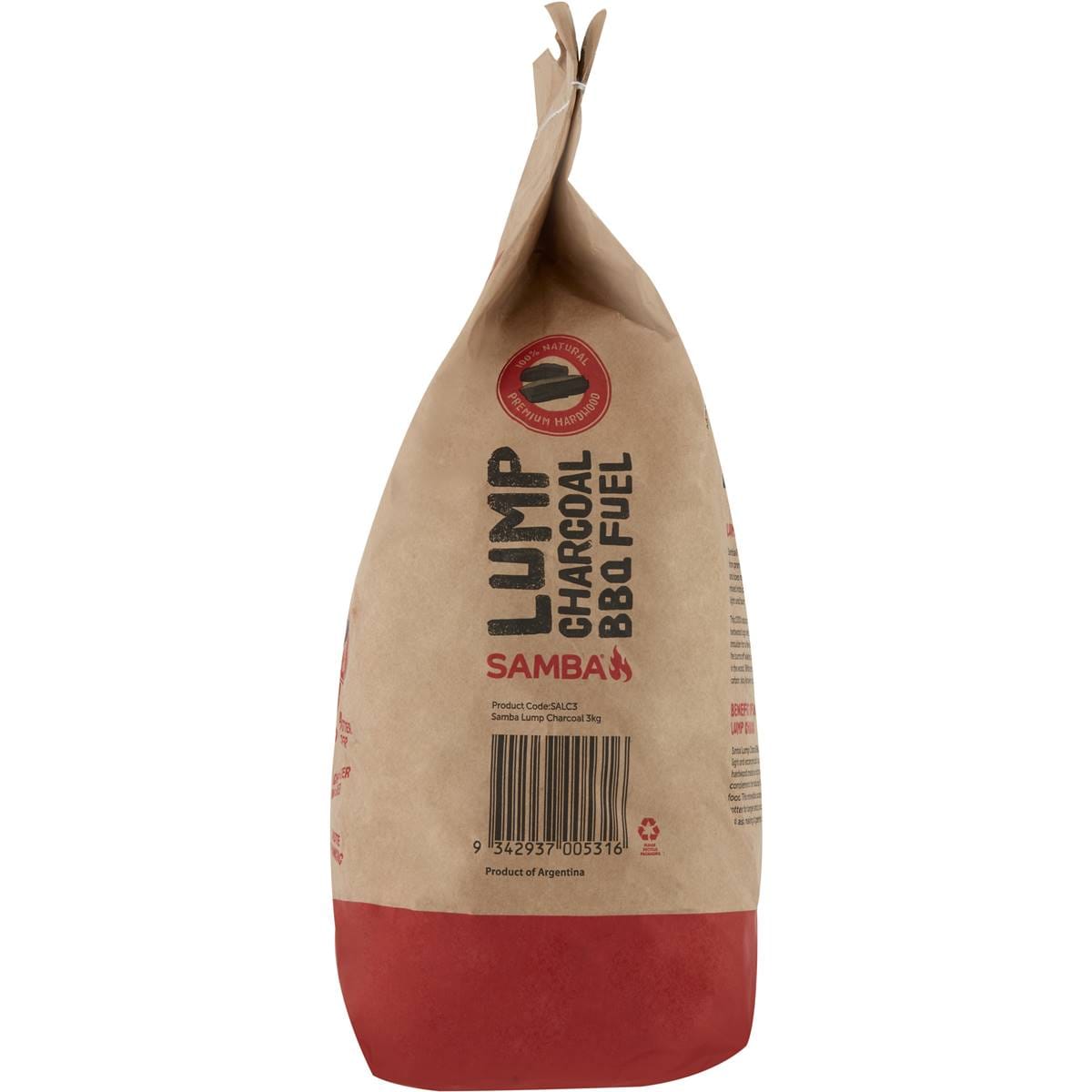 Samba Lump Charcoal Bbq Fuel 3kg Woolworths