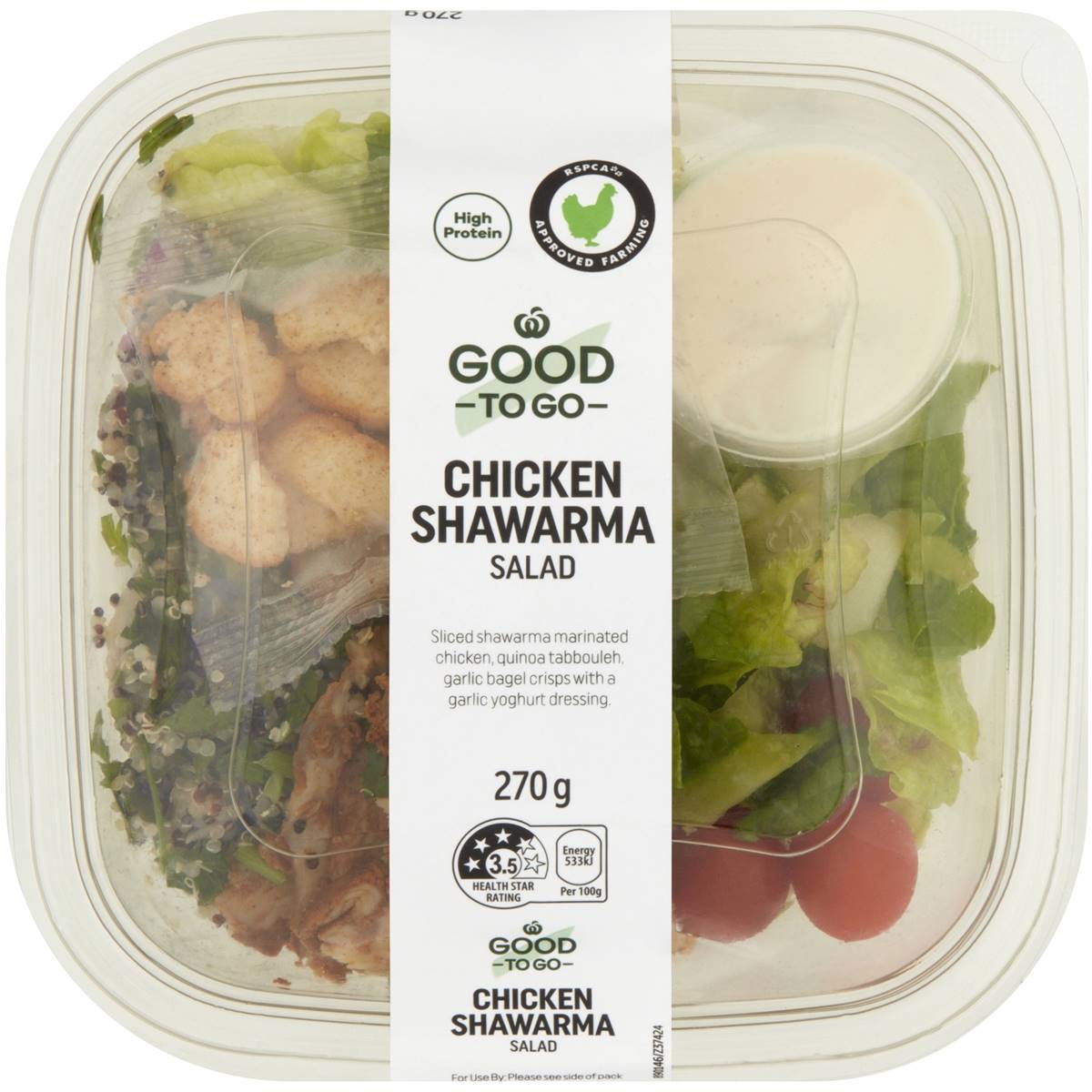 Woolworths Good To Go Chicken Shawarma Salad 270g | Woolworths