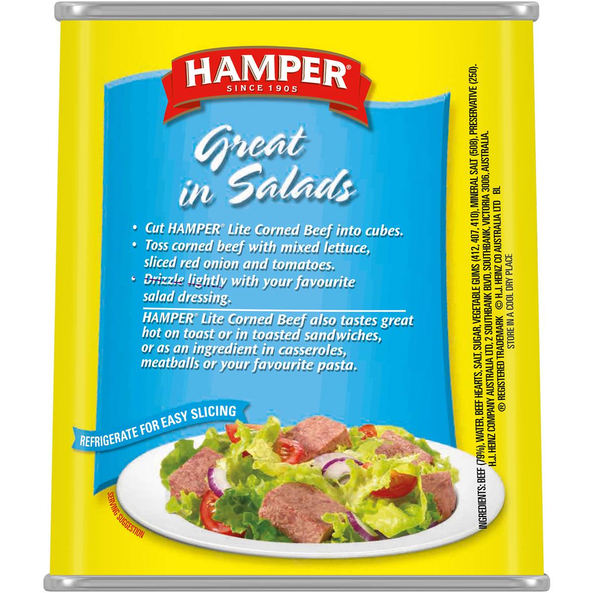 Hamper Corned Beef Lite Canned Meat 340g Woolworths