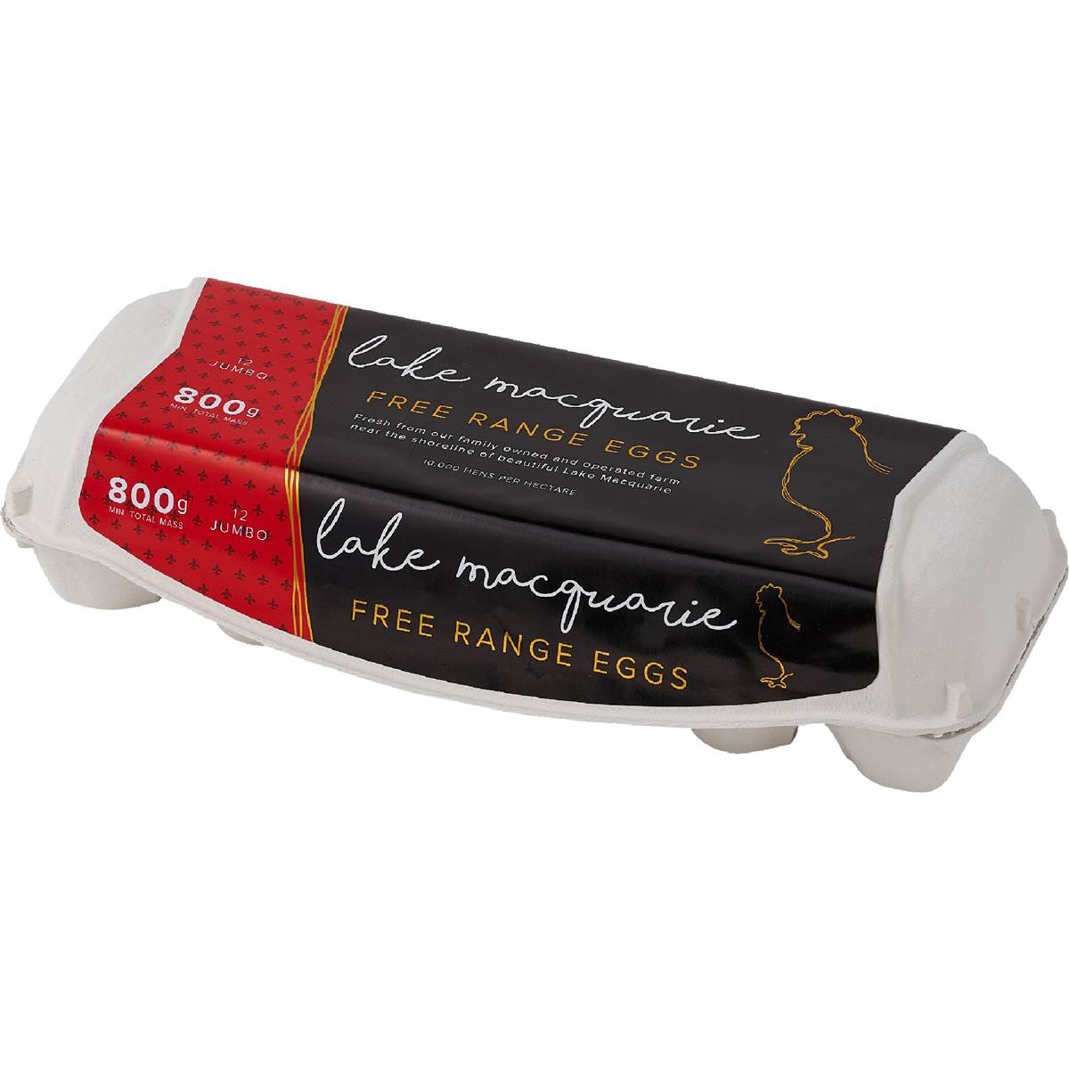 Lake Macquarie 12 Jumbo Free Range Eggs 800g Woolworths