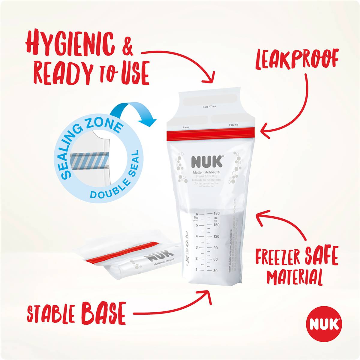 Nuk Breast Milk Bags 25 Pack Woolworths