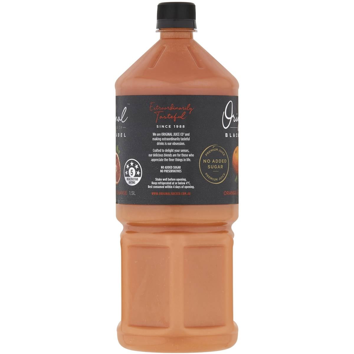 Original Juice Co. Black Label Orange & Blood Orange 1.5l Woolworths