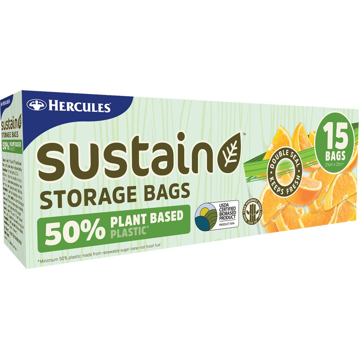 Hercules Sustain 50% Plant Based Storage Bags