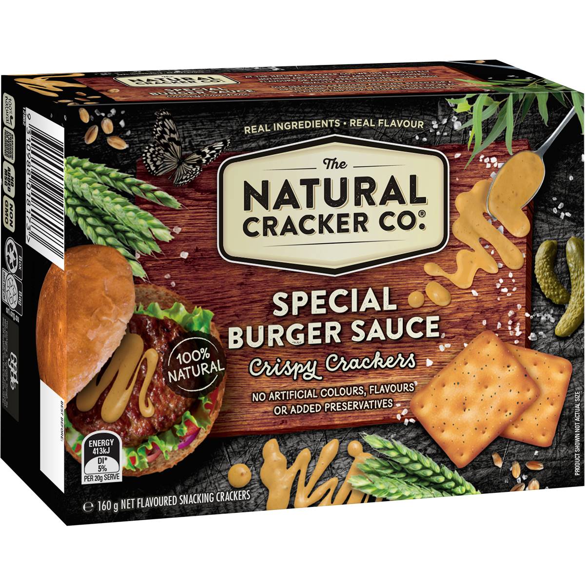 The Natural Cracker Co. Special Burger Sauce Crispy Crackers 160g
