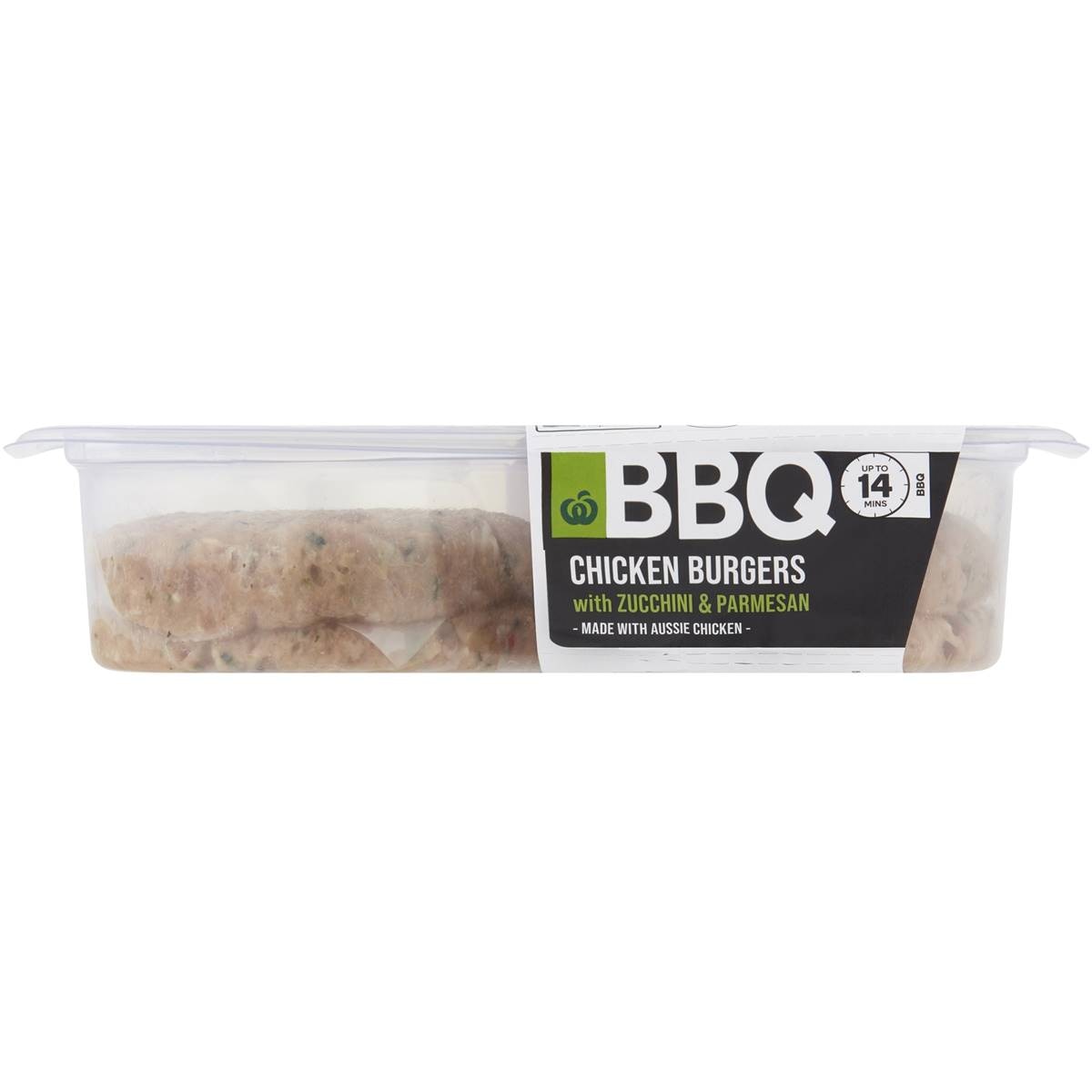 Woolworths Bbq Chicken Burgers Zucchini & Parmesan 450g | Woolworths