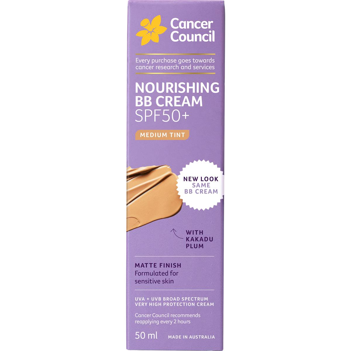 Cancer Council Bb Cream Matte Medium Tint 50ml Woolworths