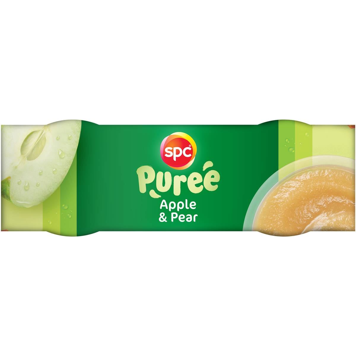 Spc Apple & Pear Puree Cups 4 X 120g Woolworths