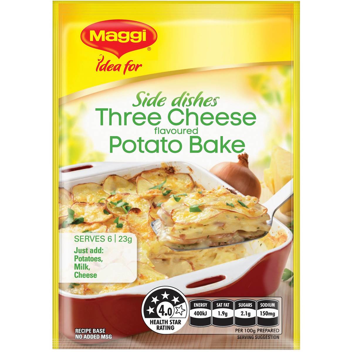 Maggi Three Cheese Potato Bake Vegetable Side Recipe Base 23g Woolworths