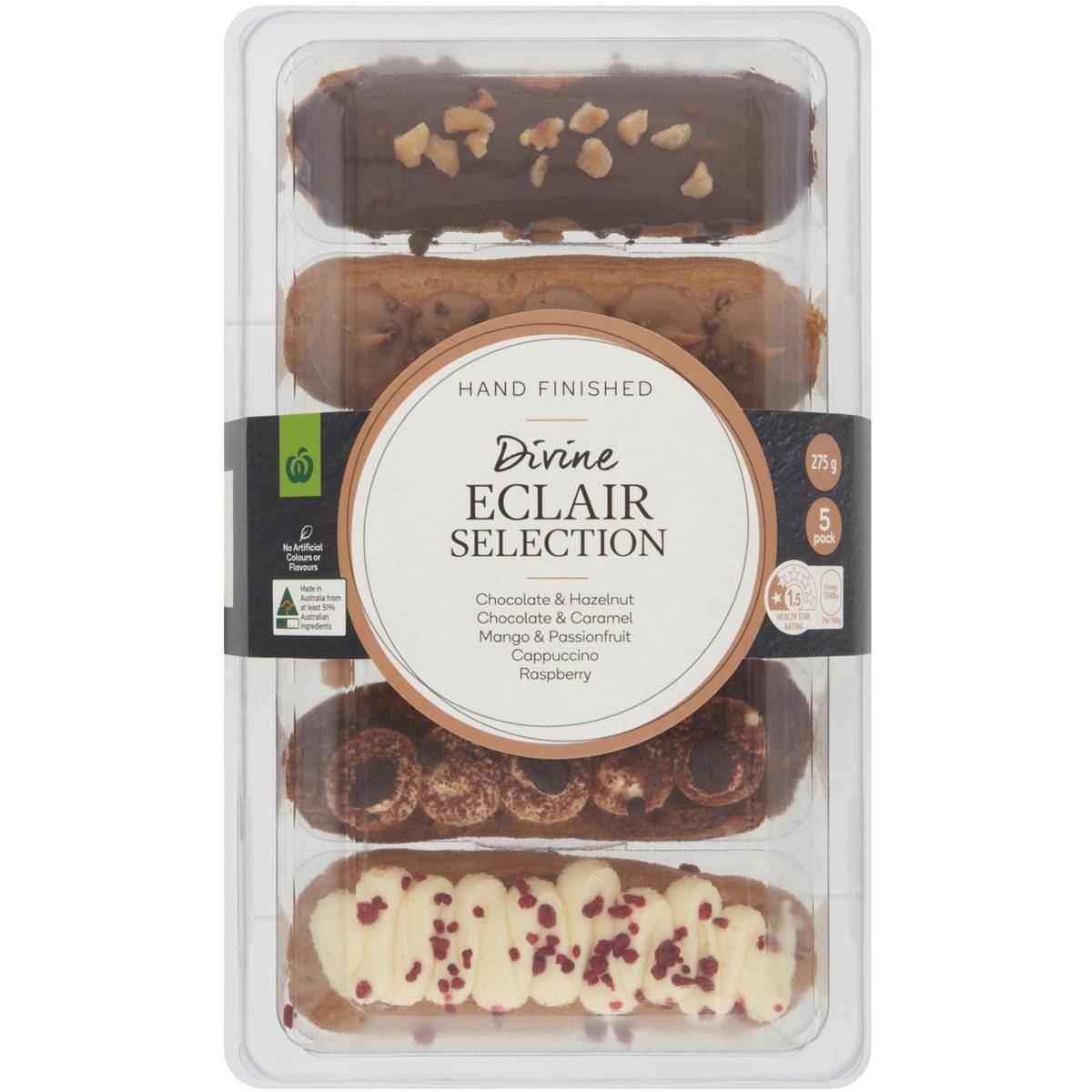 Woolworths Divine Éclair Selection 5 Pack Woolworths